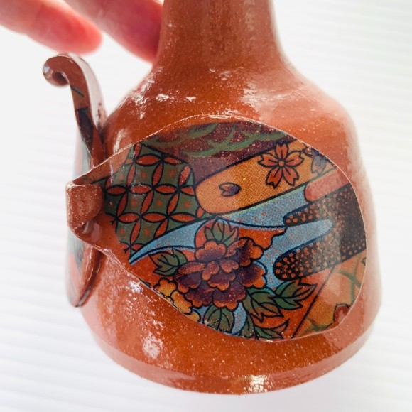 Artisan Studio Red Clay Spouted Vessel - Art Pottery - Hand Crafted - 5"… - Picture 4 of 6